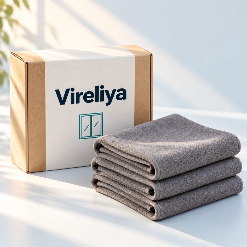 Chiffon Vireliya – Vitres sans traces, juste avec de l'eau